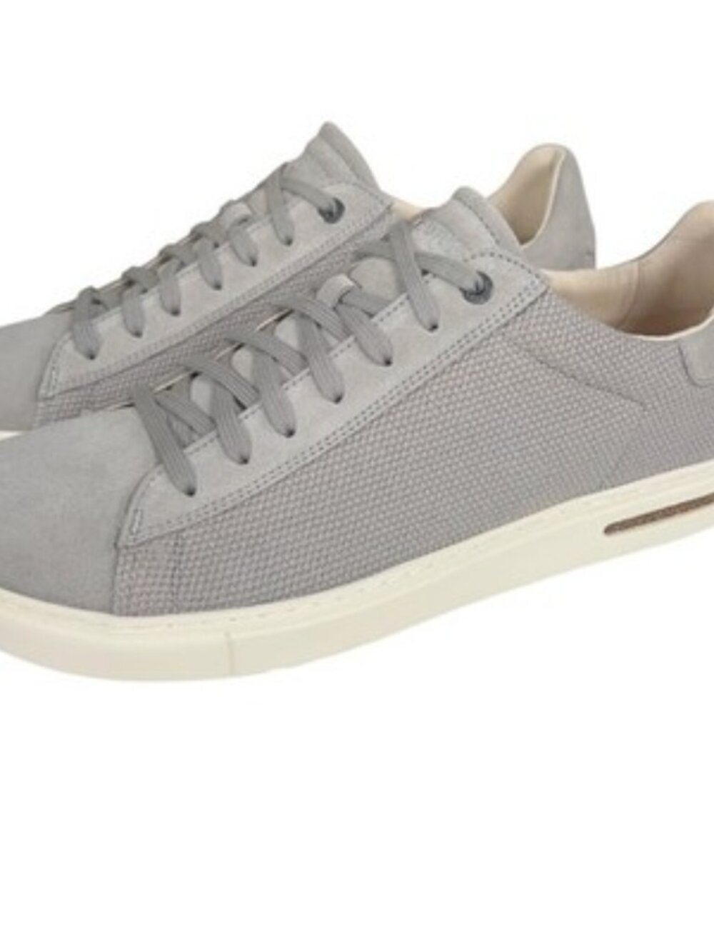 Birkenstock Bend Low Suede Canvas Sneakers Mens Size 11 Whale Gray NEW